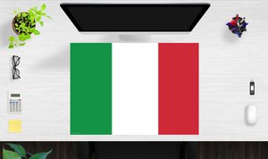 Vlag van Italië - bureauonderlegger 70 x 50 cm