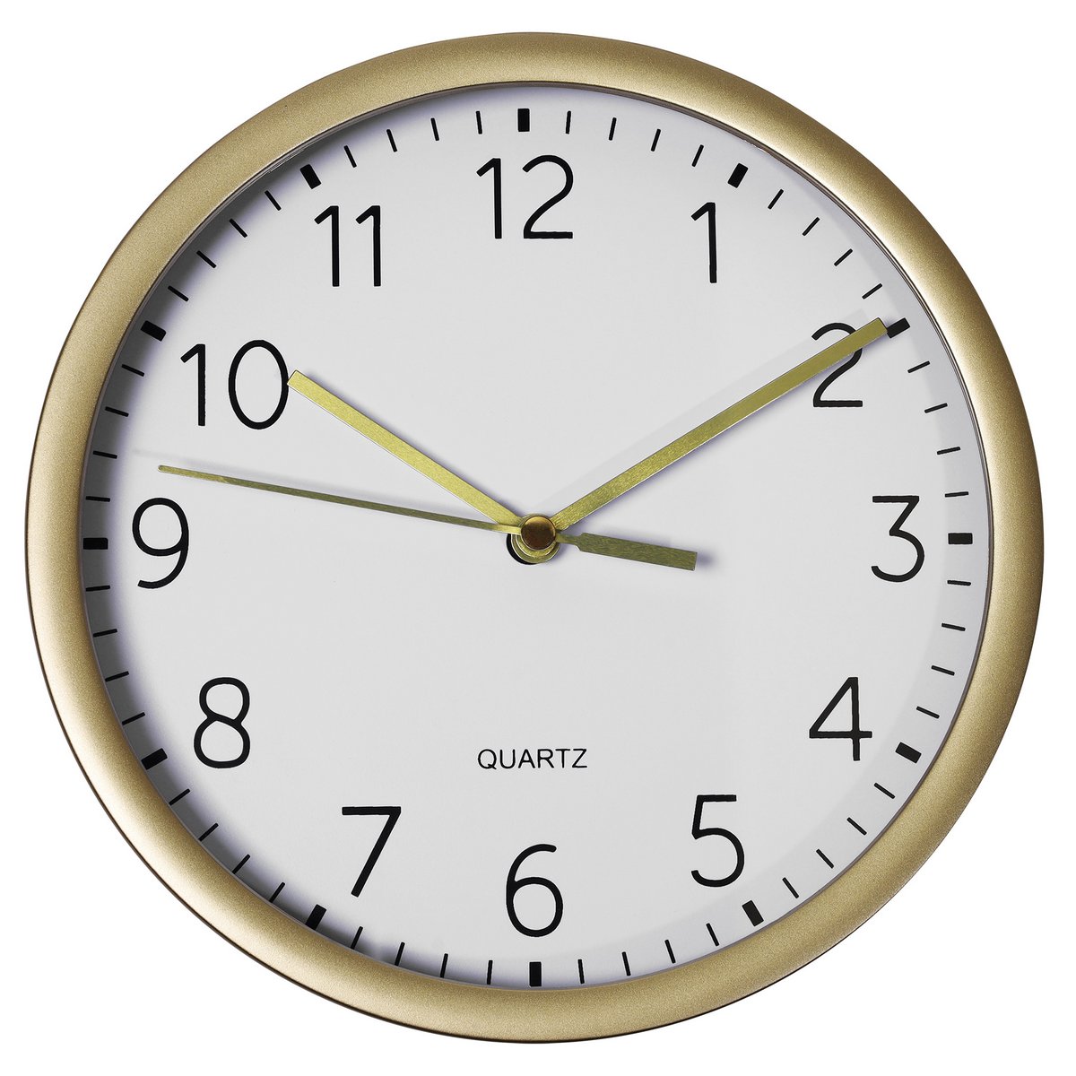 Wanduhr - Ø 17,7 cm, goldfarben