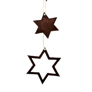 Patina star | in set | Christmas decorations for hanging