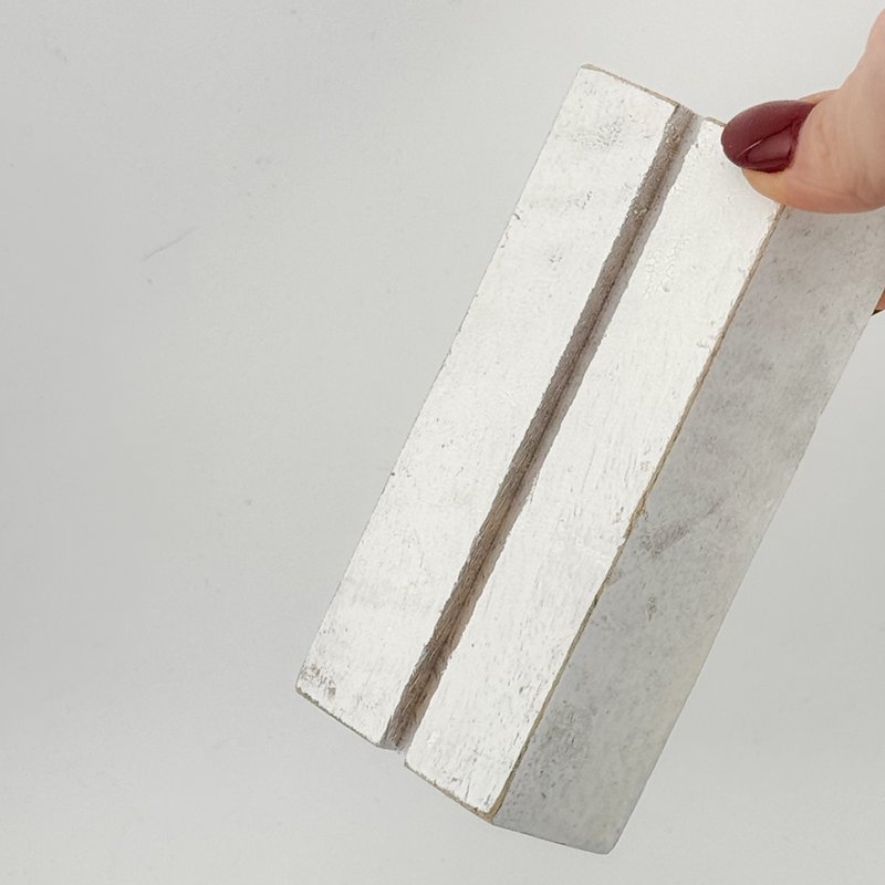 Tile holder wood white