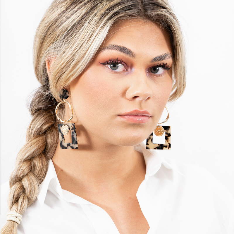 Melli Mello Leopard Oorbellen Goud
