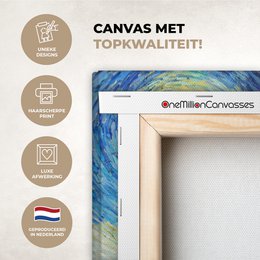 Canvas Maleri - Wall Decoration - De Sterrennacht - Vincent Van Gogh