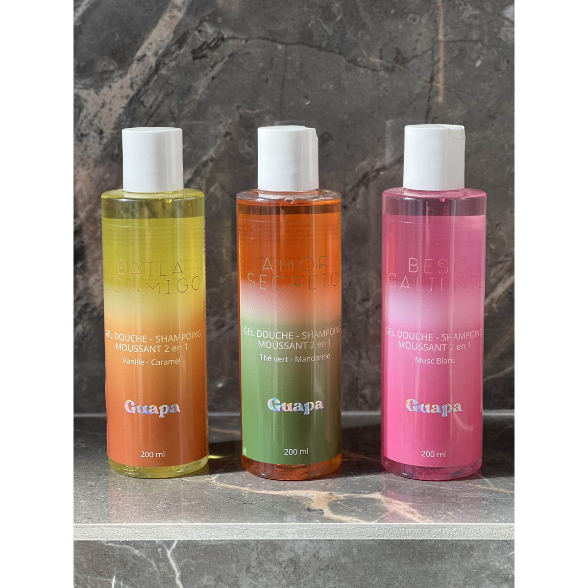 Shower gel - 2 in 1 foaming shampoo - GUAPA - Vanilla caramel