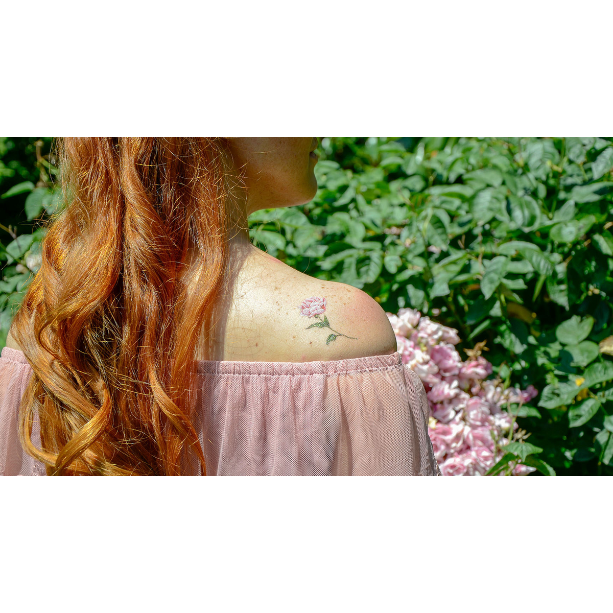 Tatuaje temporal: Rosa