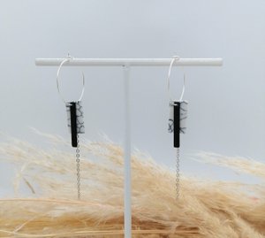 Oorbellen - Minimalism - Marble 1