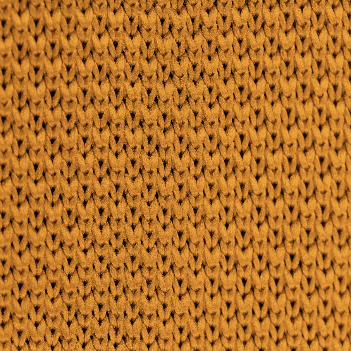 Orange ember knitted pocket square