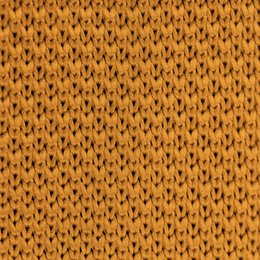 Orange ember knitted pocket square