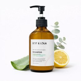 Clarity shampoo by Dot & Lola, a gentle, sulfate-free shampoo for all hair types. Contains natural ingredients like aloe vera and lemon to cleanse and nourish hair.