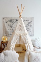 Cotton world map for children "Civilisational achievements"