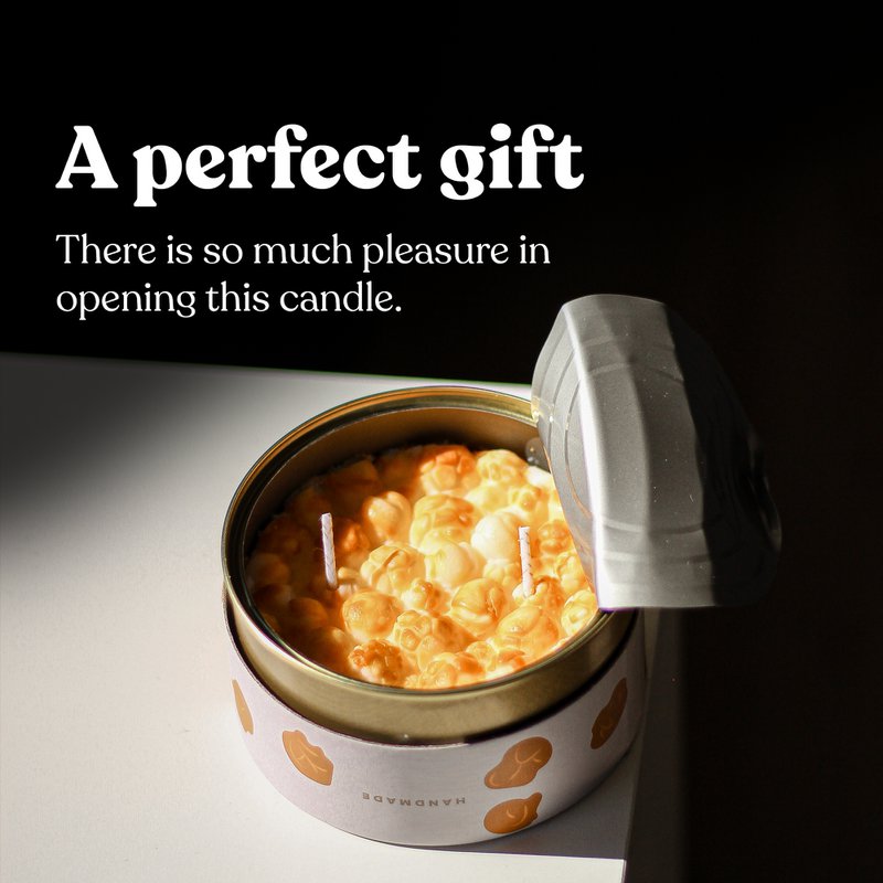 Karamel Popcorn Candle Can