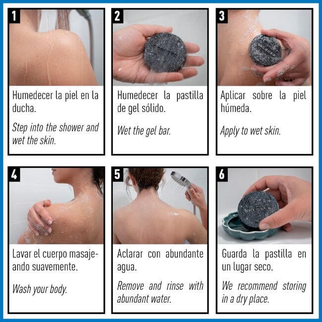 Gel Solide Moon au Charbon Actif - 50g