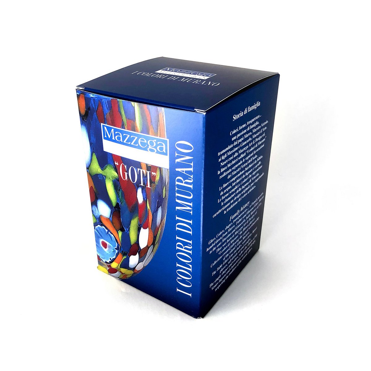 Tiziano glasses in Murano glass, made on the island of Murano, blown and handcrafted by master glassmakers - SPECIAL EDITION - 450 ml.