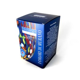 Tiziano glasses in Murano glass, made on the island of Murano, blown and handcrafted by master glassmakers - SPECIAL EDITION - 450 ml.
