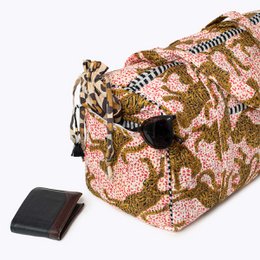 Handgemachte Baumwolltasche "H.LEOPARD"