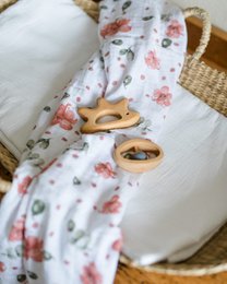 Muslin klud økologisk bomuld 60x60cm • Vintage Rose • Sæt med 2 (uden pose)