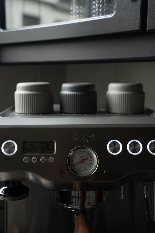 Taza capuchino Columna | gris claro