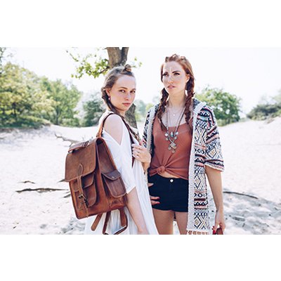 Azra Leather Backpack 14 "