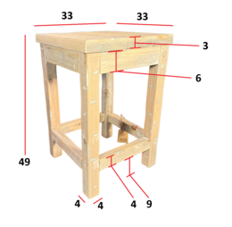 furn old dutch stool 50