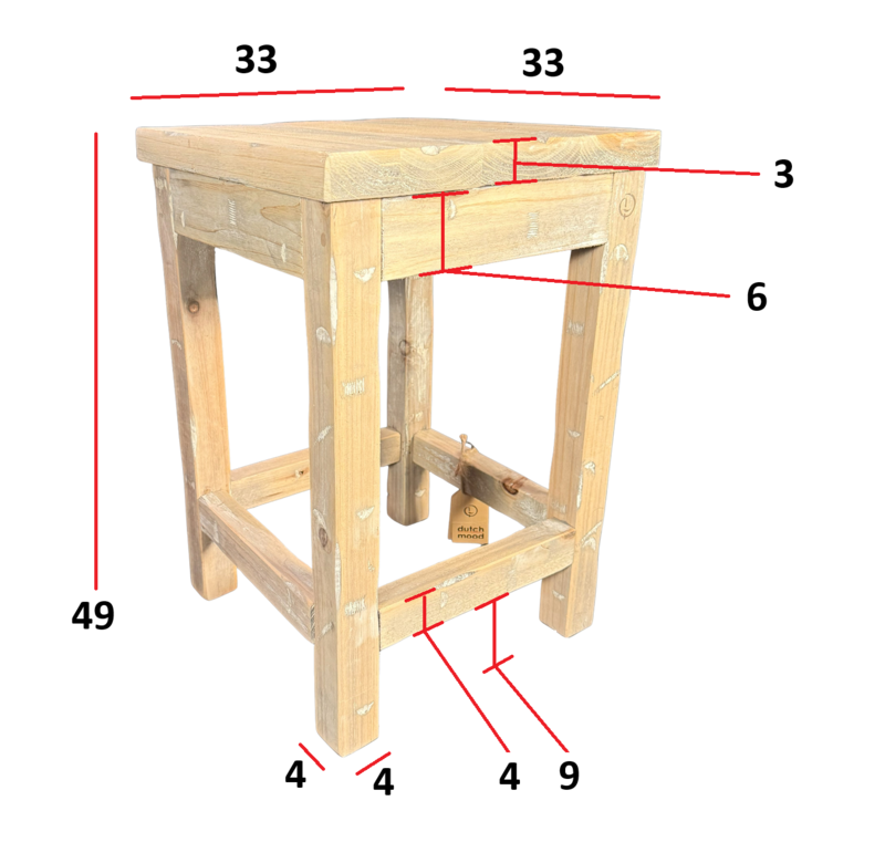 furn old dutch stool 50