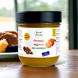 Fruit spread SUGAR FREE Orange ginger 75% fruit