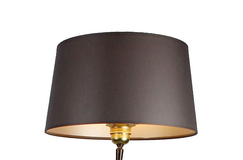 Pantalla tela gris oscuro/interior plata 30/25/16 cm