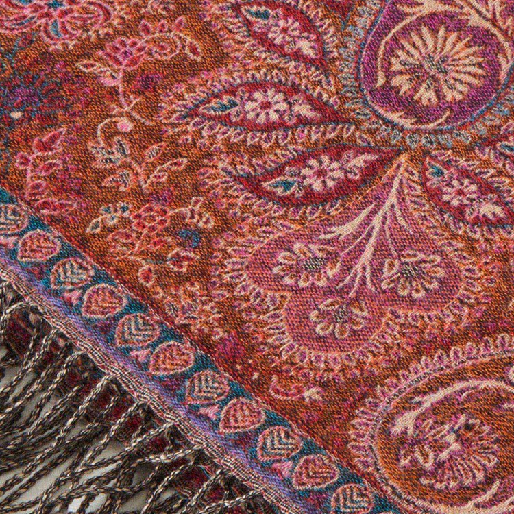 Oriental red FARAH plaid