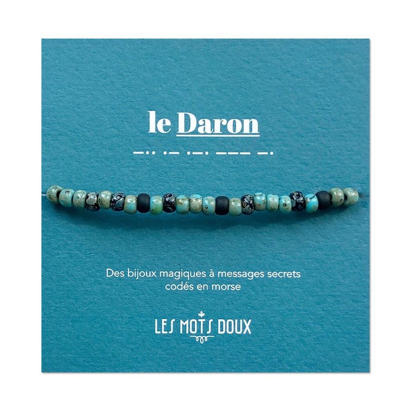 Men's morse code bracelet: the Daron