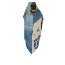 Sunsa dames schoudertas. Schoudertas gemaakt van upcycled jeans en canvas. Vintage handtas in retrostijl. Crossbodytas voor dames.