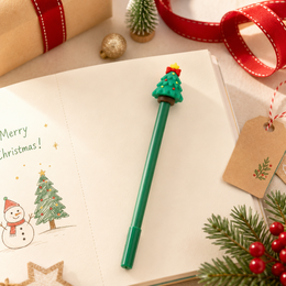 Bolígrafo de fantasía con temática navideña - Árbol de Navidad