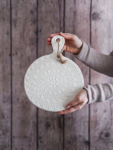 Crochet Round Serving Board – Handmade in Portugal