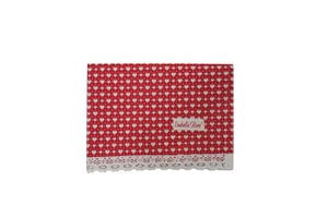 Red kitchen towel LOVE with hearts pattern 50x70 cm Isabelle Rose