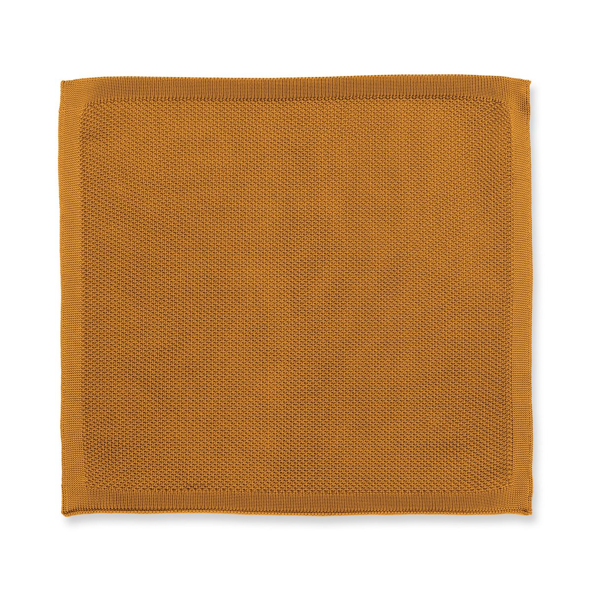 Orange ember knitted pocket square