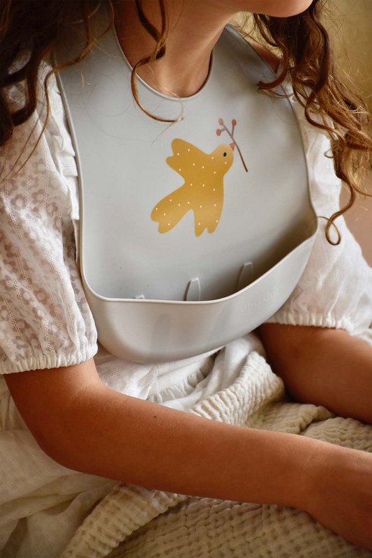 Silicone Baby Bib, Little Birdie
