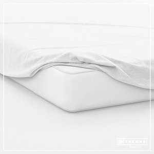 Fitted sheet for double bed, 100% combed cotton satin, 160 x 220 cm, 235TC (threads)