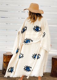 Organic Cotton Long Kaftan Matia