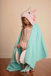 Zoocchini Kinderhandtuch mit Kapuze - Allie the Alicorn