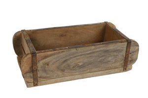 3R Kist Ziegelform recyceln Naturholz 30x15x10cm
