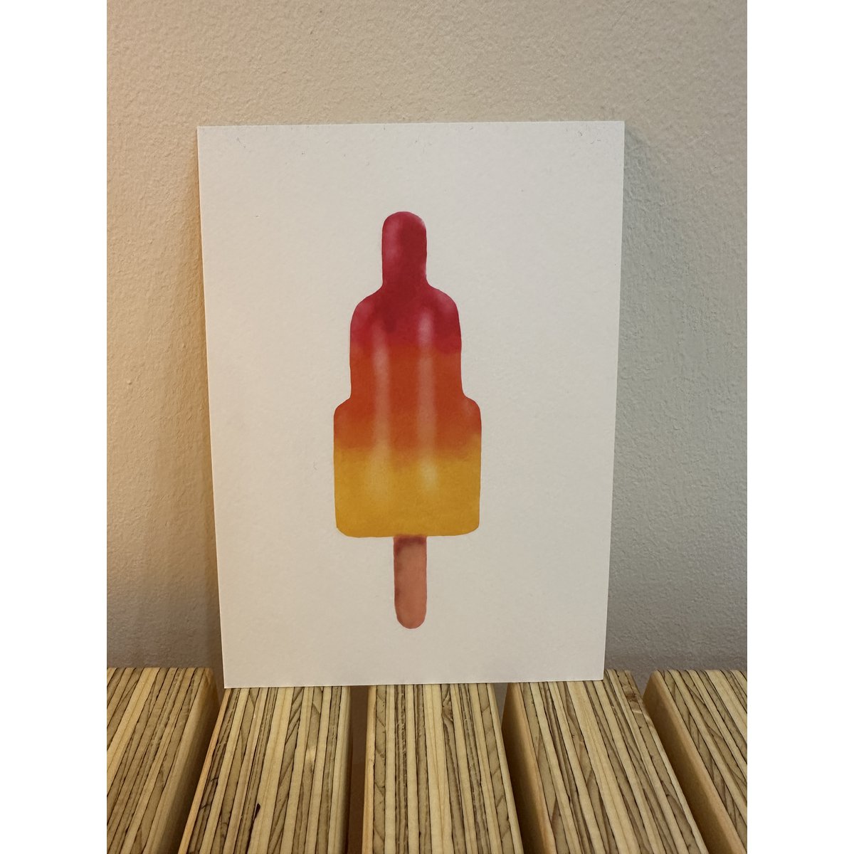 Carte postale glace - lot de 3