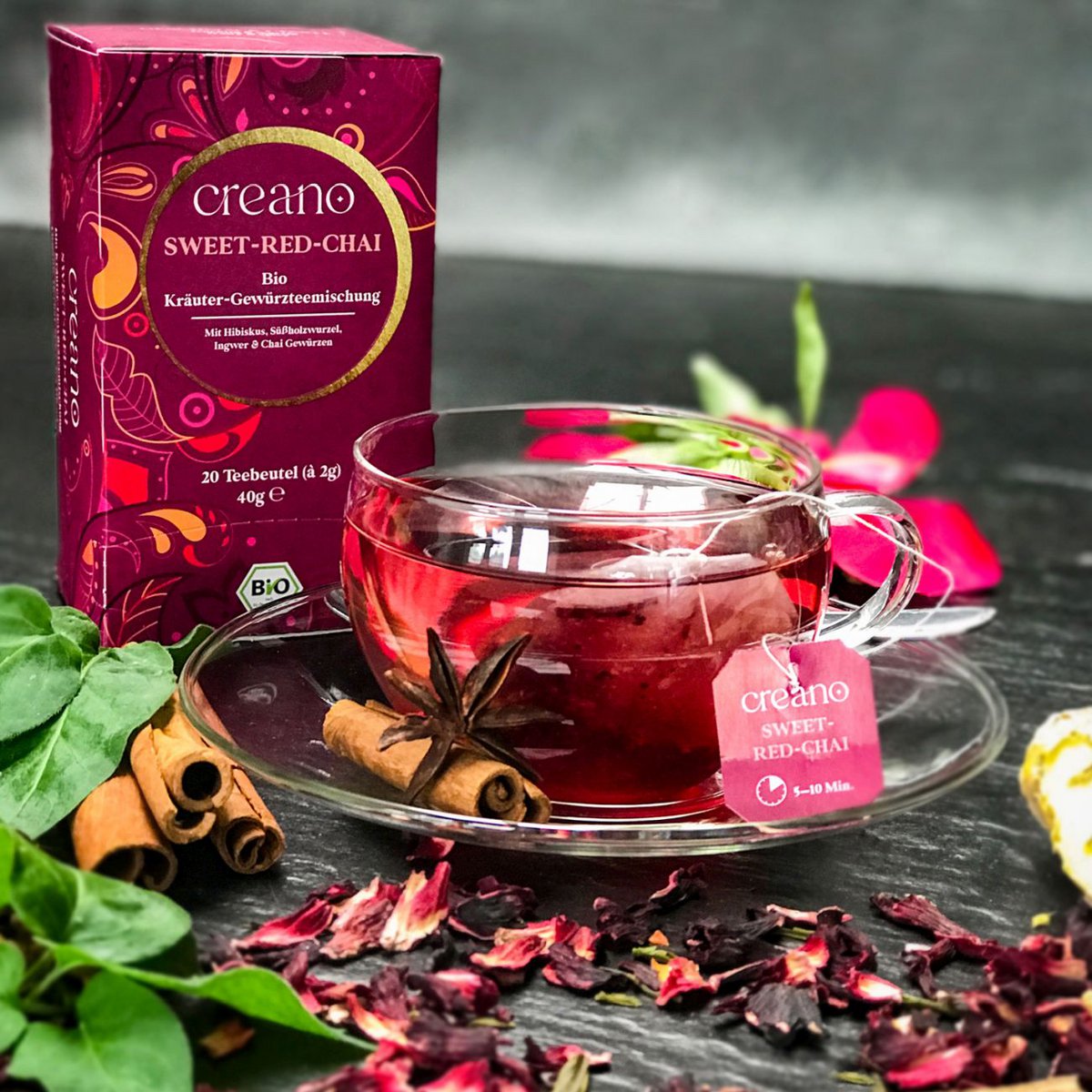 Bio-Teebeutel Sweet-Red-Chai 20er Pack