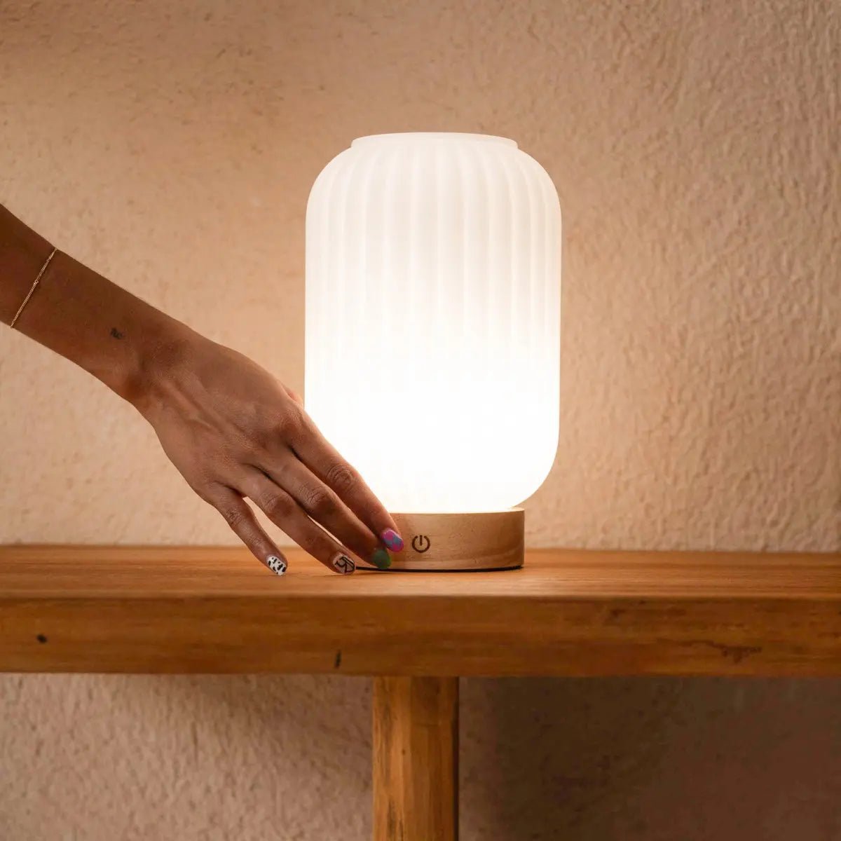 Lampada ricaricabile Lilly Marrone Chiaro