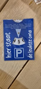 Parkeerschijf Oma