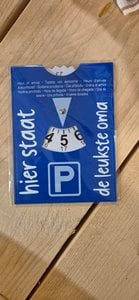Parkeerschijf Oma