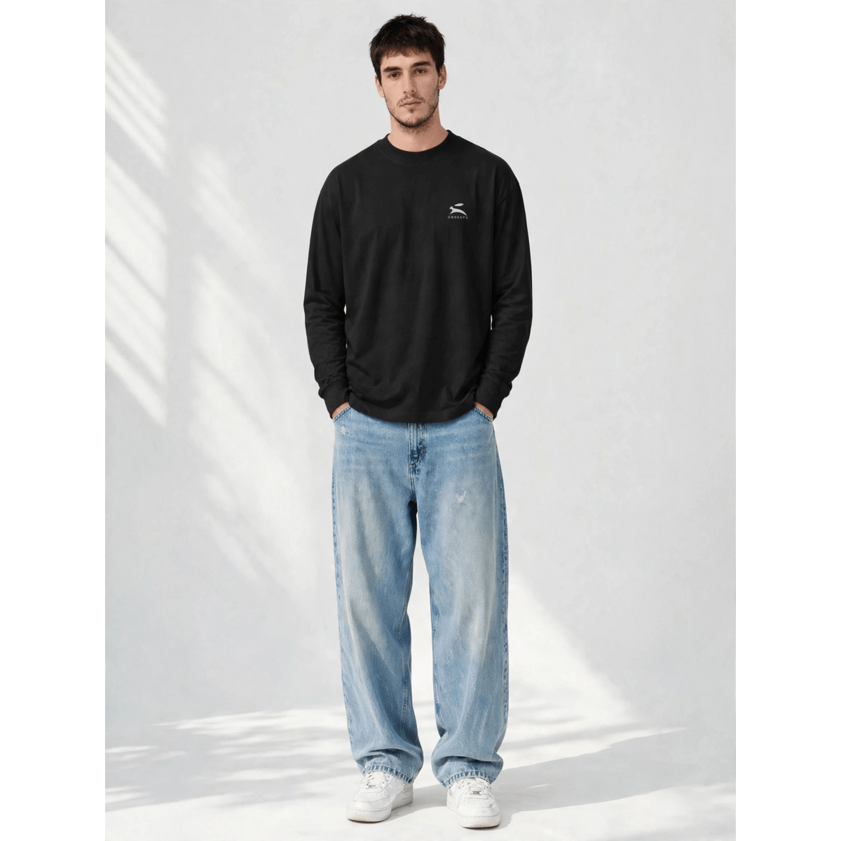Schweres Langarm-T-Shirt
