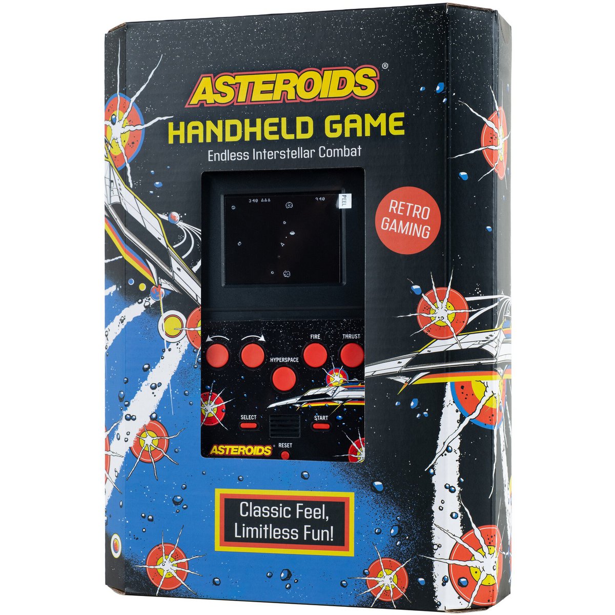 Asteroids - retro gaming handheld