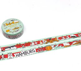 Taśma maskująca / taśma Washi z niemieckimi miastami