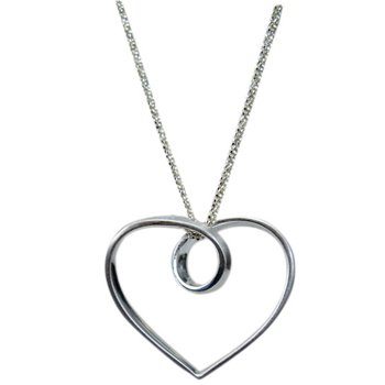 P 617 silver pendant, heart