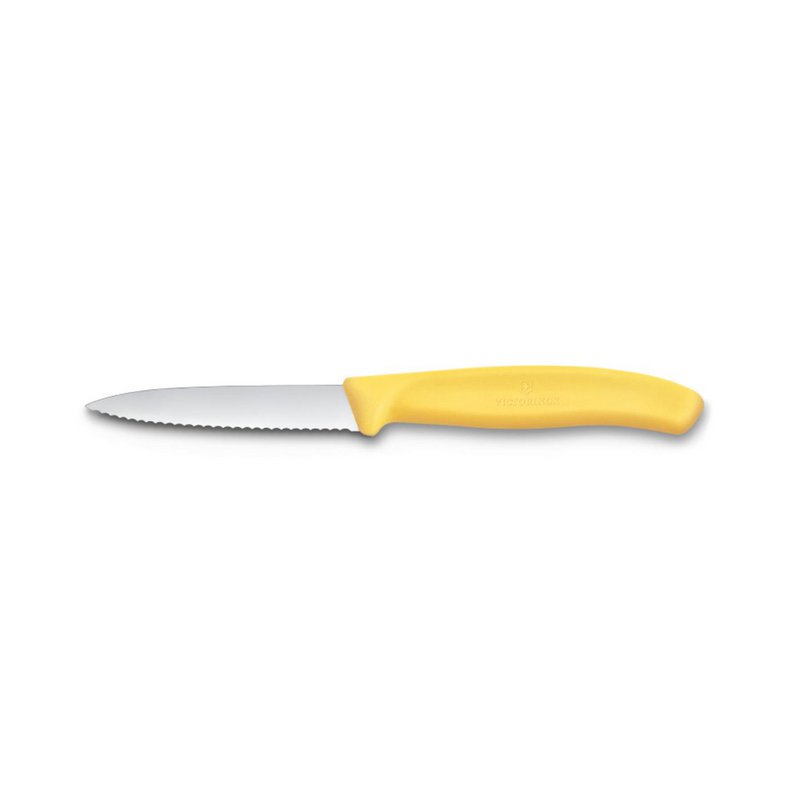 Victorinox Cuchillo pelador amarillo dentado 8cm