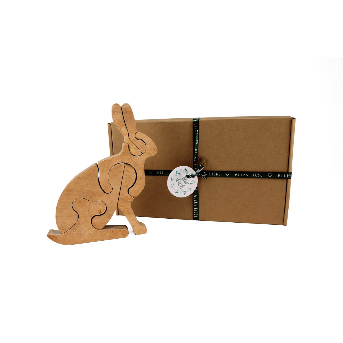 Holzpuzzle Hase