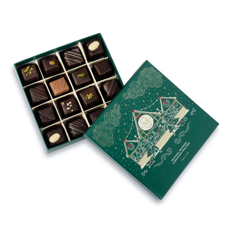 Piccola Christmas Gingerbread Caja de Bombones - Verde