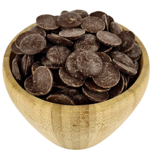 Biologische donkere chocolade in bulkpistolen